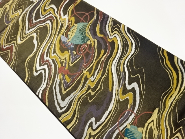 JAPANESE FUKURO OBI / WOVEN SPOOL